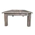 thumbnail image 4 of Benjara 59" Rustic Coffee Table- Rectangular Top- Old Antique Wood- Brown, 4 of 5