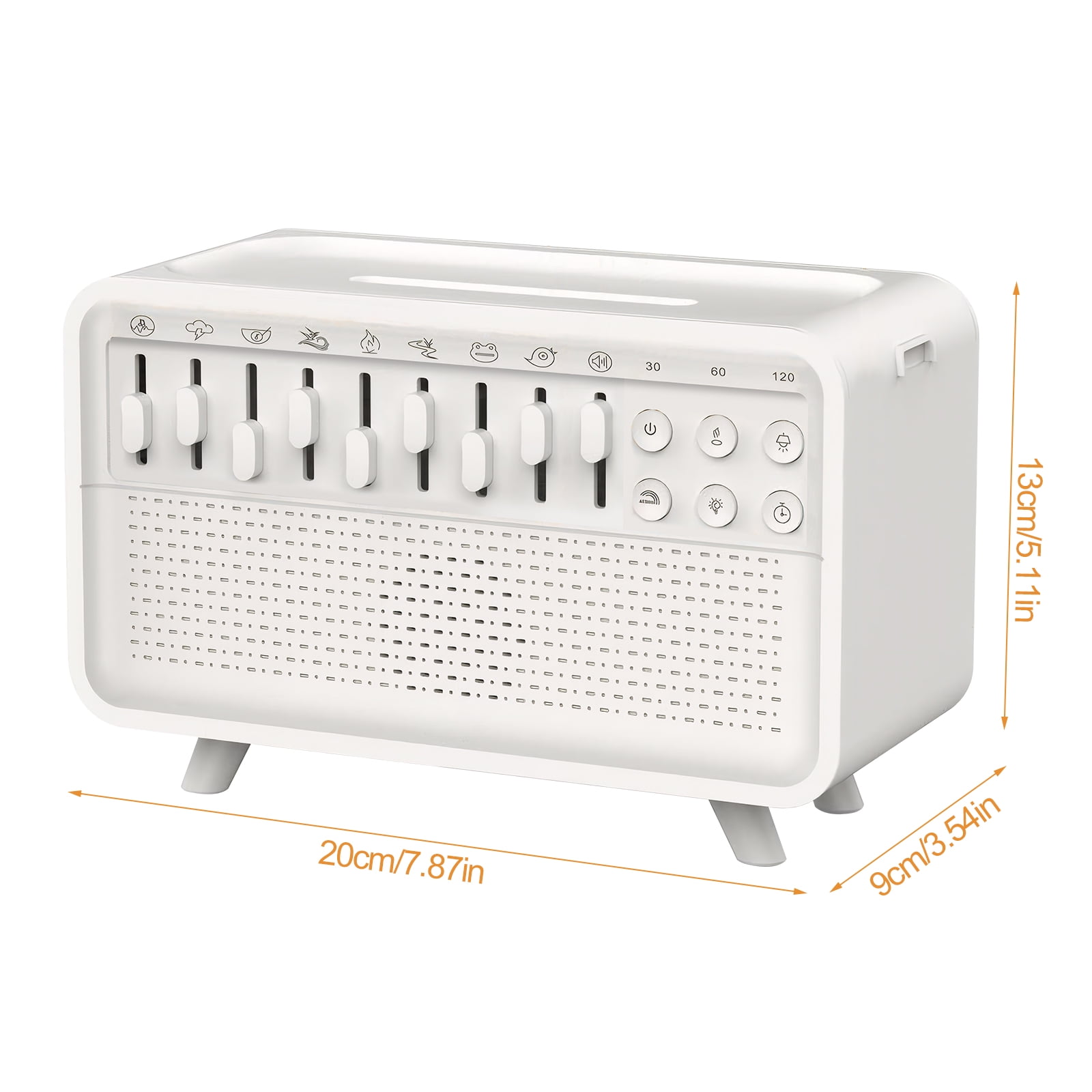 Led White Noise Bt Speaker Rechargeable Aroma Humidifier Night Light For Bedroom White Noise Speaker