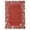 Red, variant on FairOnly Green 8'x10'Minimalist Area Rug with Scalloped Border Machine Washable Non Slip Non Shedding Low Pile Festive Rug for Living Room Bedroom