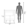 thumbnail image 3 of 42" Tall Cabinet, Modern Style | Top Surface for Cocktail Mixing in Home | Blends with Different Decor, 3 of 4