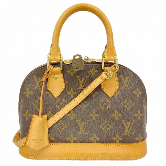 Pre-Owned Louis Vuitton Alma BB Monogram Handbag M53152 Brown 2-way bag for women P2949471