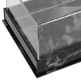 thumbnail image 3 of KONTONTY 1Pcs Rectangular Cake Tray Black Acrylic Marble For Pastry Base Bakers Hosts Cooks Party Event Home Use, 3 of 7