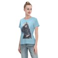 thumbnail image 4 of T-Shirt Basique à Manches Courtes pour Femmes Demon Slayer : Shitou Wuichiro, 4 of 6