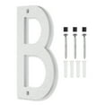 thumbnail image 1 of 8 Inch House Numbers, House Address Numbers Sign Large Floating House Numbers Modern House Numbers with Screws for Outside Door Wall Street, Silver, B, 1 of 6