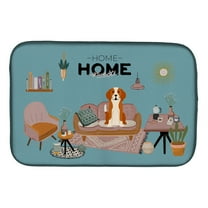 Caroline's Treasures CK7955DDM English Foxhound Sweet Home Dish Drying Mat, 14 x 21", multicolor