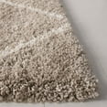 thumbnail image 3 of SAFAVIEH Hudson Amias Plush Geometric Shag Area Rug, Beige/Ivory, 11' x 11' Square, 3 of 8