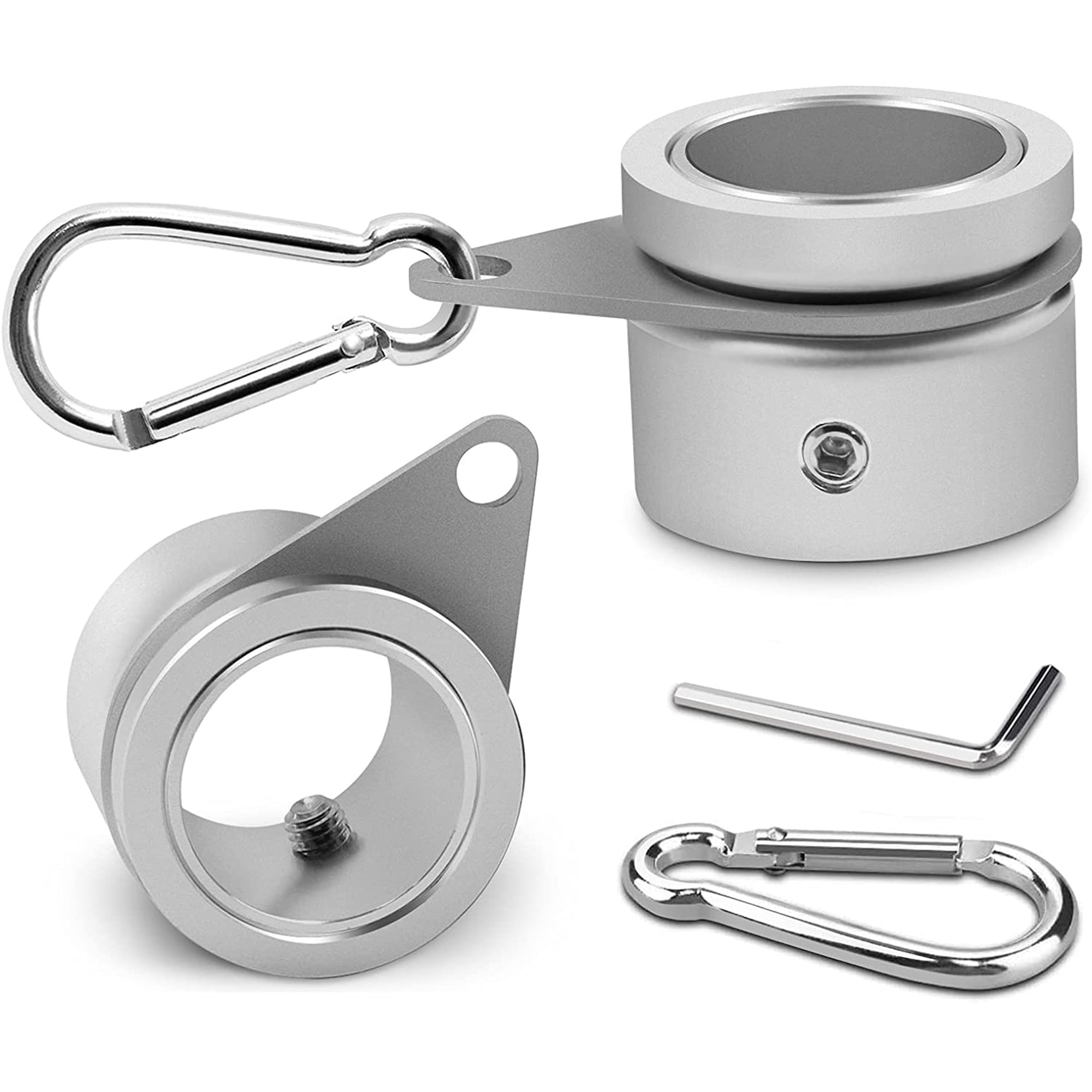 Elbourn Flagpole Ring Set with Bearings, Aluminum Alloy Flag Pole Rings