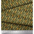 thumbnail image 3 of Soimoi Rayon Fabric Leaves Small Print Sewing Fabric Yard 56 Inch Wide, 3 of 3