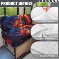 thumbnail image 6 of XYZCANDO Fire and Ice Wolf RV Dinette Cushions Comfortable Camper Accessories Washable Loveseat Sofa Chair Cover Furniture Protector Soft 2 Seat Sofa Cover for RV Camper Car Bench Red, 6 of 7