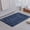 Deep Blue, variant on GRANNY SAYS Bath Mat, Microfiber Non Slip Bathroom Rug, Water Absorbent Bath Rugs, 16" x 24", Gray