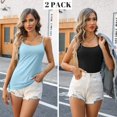 thumbnail image 2 of ORUYROP Débardeurs en Coton avec Bretelles Spaghetti Réglables Couche Cami Col Rond S - 5X, 2 of 7