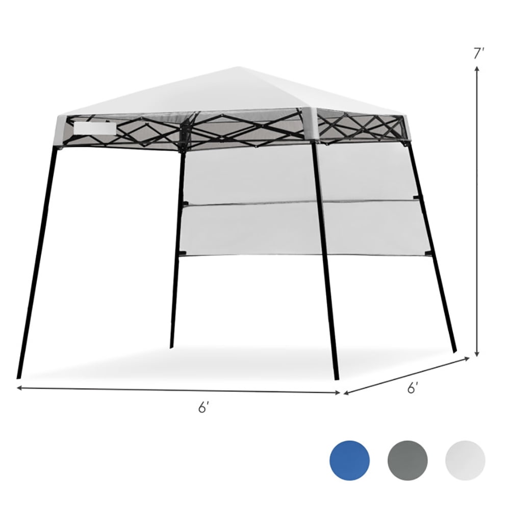 Aimee Lii 7 x 7 Feet Sland Adjustable Portable Canopy Tent with Backpack, Gazebo Tent for Party Wedding BBQ Events, White Aimee Lii 7 x 7 Feet Sland Adjustable Portable Canopy Tent with Backpack, Gazebo Tent for Party Wedding BBQ Events, White