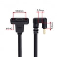 thumbnail image 4 of FVH 180 Degree Opposite U Shape Back Angled USB-C USB 3.1 Type C Male to Female Extension Data Cable 30cm, 4 of 7