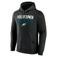 thumbnail image 2 of Men's Black Philadelphia Eagles Team Fade Out Fitted Pullover Hoodie, 2 of 3
