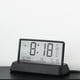 thumbnail image 3 of Reloj de tiempo interior con alarma de gran pantalla LCD multifuncional, medidor de temperatura y humedad, calendario semanal, pronósticos del tiempo, negro., 3 of 6