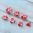 thumbnail image 4 of 7pcs /set Metal Polyhedral D& Role Pying Game ,Red D, 4 of 8