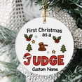 thumbnail image 2 of Judge Ornament, Christmas Ornament, Christmas Gift For Dad Mom Friends Women Her Wife Coworkers Colleagues, Custom Ornament, Team Gifts, Gift for Judge, 2 of 5