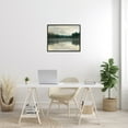 thumbnail image 3 of Foggy Lake Forest Landscape Reflection Black Framed Giclee Art, 30 x 24, Made In USA, 3 of 7