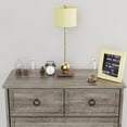 thumbnail image 6 of 6 Drawer Dresser for Bedroom, Chest of Drawers Wood Storage Cabinet for Living Room,Gray, 6 of 11