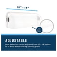 thumbnail image 2 of Unbreakable Clear Plastic Heat and Deflector-Magnetic and Adjustable 10-14 Inches for Use On Floor Vents, Sidewalls, and Ceiling Registers, 2 of 5
