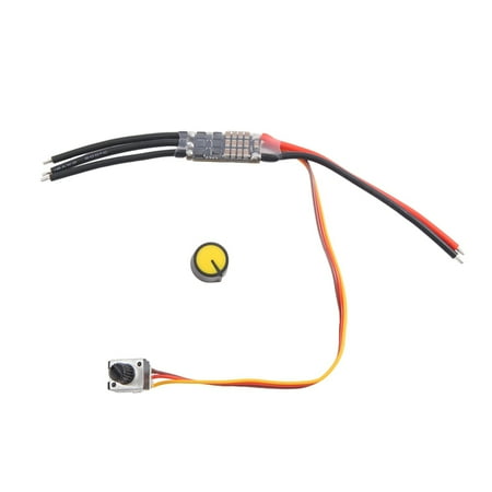 

DC 7-26V Three-Phase Brushless Motor Driver DC Motor Drive Board Speed Controller Regulator with Potentiometer(20A)
