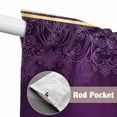 thumbnail image 4 of Purple Boho Floral Swag Valances for Windows 2 Pack, Kitchen Window Curtains 36 Inch Length, Vintage Ethnic Tribal Abstract Art Privacy Swag Curtains for Living Room/Bathroom with Rod Pocket 36"x36", 4 of 8