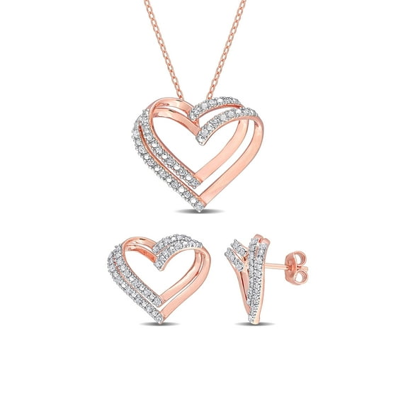 Everly Women's Diamond Sterling Silver Jewelry Set