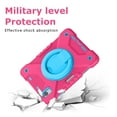 thumbnail image 6 of Dteck iPad Mini 6 Case with Screen Protector, iPad Mini 6th Generation Case for Kids, Heavy Duty Three Layer Hybrid Full-body Rugged Case With Handle Grip/Rotating Stand/Shoulder Strap,Rose/Blue, 6 of 8