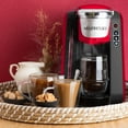 thumbnail image 4 of Mixpresso Single Cup Coffee Maker Compatible With 1.0 & 2.0 Single Cup Pods, Removable 45oz Water Tank, Quick Brewing with Auto Shut-Off, One Touch Function (Red/Black), 4 of 6