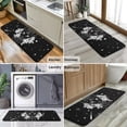 thumbnail image 6 of Black Gothic Cat Rose Moon Pattern Kitchen Rug Mat,Kitchen Runner Rugs Non Skid Washable,Decorative Kitchen Floor Mats for Kitchen,Sink,Laundry,17"x47.2", 6 of 7