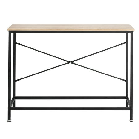 UBesGoo Console Entryway Sofa Coffee Tables for Entryway Hallway Foyer,Wood and Metal Frame,Oak and Black