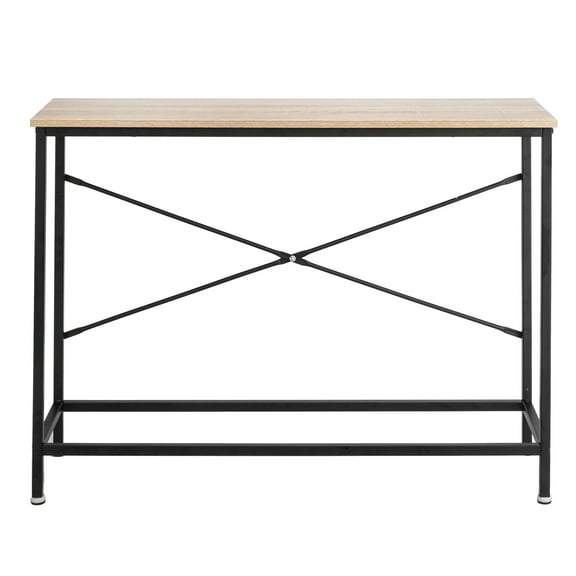 UBesGoo Console Entryway Sofa Coffee Tables for Entryway Hallway Foyer,Wood and Metal Frame,Oak and Black