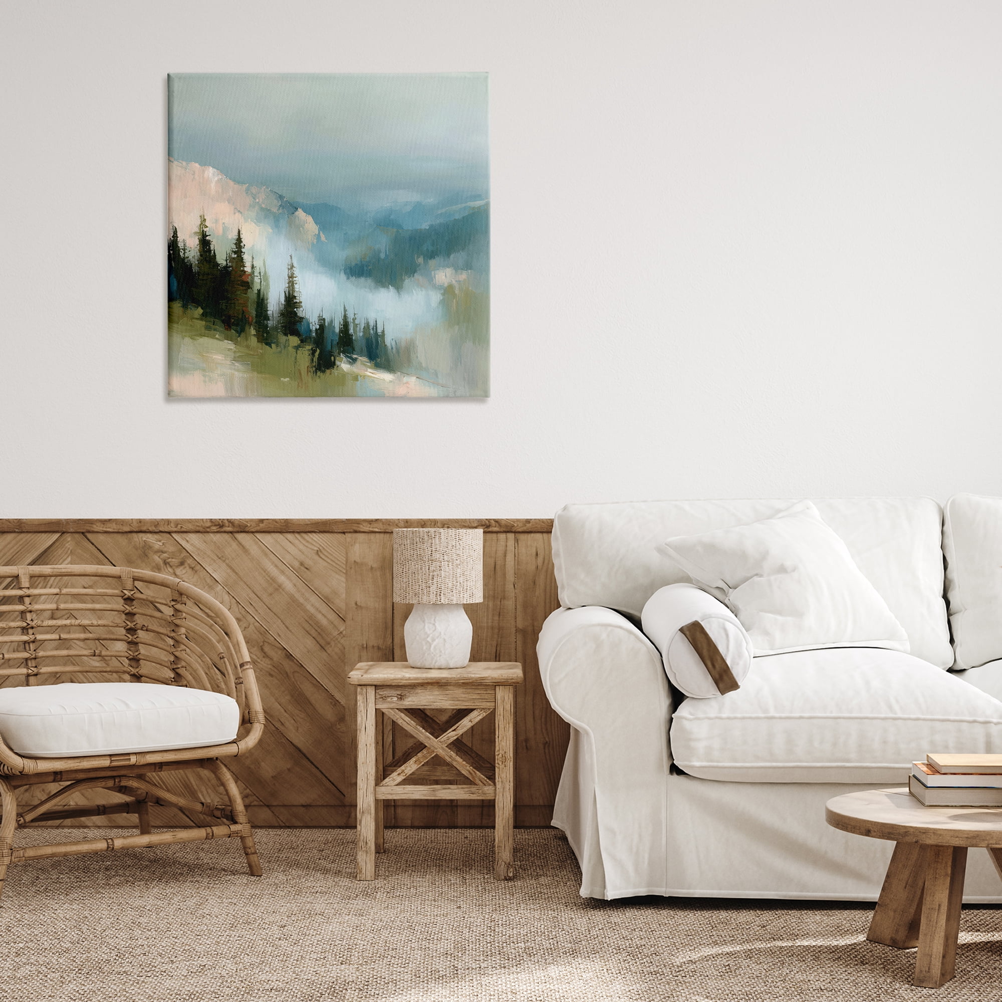 Stupell Industries Mountain Forest Impression Canvas Wall Art, design by Kim Curinga