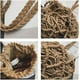 thumbnail image 2 of Xiao Hua Bolso de mano tipo cubo con cordón para mujer, bandolera de paja tejida, bolso de playa, 2 of 5
