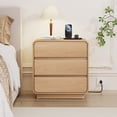 thumbnail image 6 of Hommpa Modern 3 drawers Nightstand with Charging Station for Bedroom, 6 of 9
