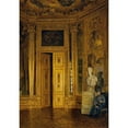 thumbnail image 3 of Ludwig Kainzbauer 11x14 Black Modern Framed Museum Art Print Titled - The Gold Cabinet in the Upper Belvedere (1885), 3 of 5