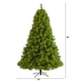 thumbnail image 2 of Nearly Natural 8ft. Green Scotch Pine Artificial Christmas Tree with 600 Clear LED Lights, 2 of 10