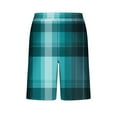 thumbnail image 5 of Busydd Mens Shorts Fashion Plaid Pajama Shorts Elastic Waist Drawstring Sleep Shorts Casual Comfy Gym Athletic Shorts with Pockets, 5 of 6