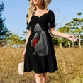 thumbnail image 4 of Vestido de manga corta tejido con diseño de gorila de montaña para el Día de San Valentín, vestidos largos para mujer, vestidos elegantes, 4 of 7