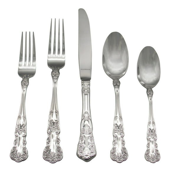 Gorham Blossom 18/10 Stainless Steel 5pc. Place Setting (Service for One)