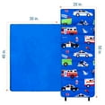 thumbnail image 6 of Wildkin Microfiber Nap Mat for Toddler Boys and Girls, Daycare and Preschool, Roll-up Design (Heroes Blue), 6 of 9
