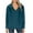 Blue, variant on Lenpel Women's Fall Fashion Tops Long Sleeve V Neck Lapel Solid Color Oversized Shirts Casual Loose Blouses