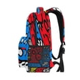 thumbnail image 4 of Abstract Colorful Design Stylish Large Backpack 15L Self-Standing Durable Twill for School, Office and Travel Use, 4 of 9