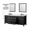 thumbnail image 6 of Lexora Home Marsyas 80" Vanity Cabinet in Brown, 6 of 8
