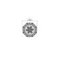 thumbnail image 2 of Médaille Marietta 33 Pouces en Finition Blanche, 2 of 2