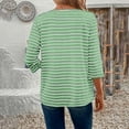 thumbnail image 7 of Women's Cardigan Jacket Baeitkot Women's Casual Striped Long-Sleeve Cardigan Jacket Green S, 7 of 7