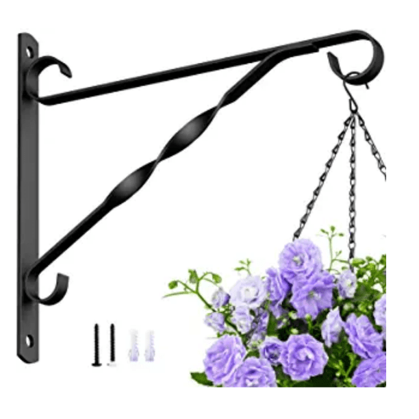 Iron Hanging Bracket for Plants Lantern Flower Pot Hanger Garden Home Decals New 