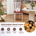 thumbnail image 4 of Giantex Wooden Dining Chairs Set of 2, Armless Kitchen Chairs w/Hollowed Backrest, White, 4 of 6