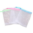 thumbnail image 3 of CIMAXIC 10PCS Exfoliating Mesh Soap Saver Pouch Bubble Net Handmade Soap Mesh Bag Body Facial Cleaning Tool (Random Color),4.72"X3.54"X0.04", 3 of 4
