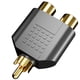 thumbnail image 5 of 6PCS Splitter, Splitter 1 Male 2 Female for Audio Video Av TV Cable Conversion, Simple to Use, Plug and Play, 5 of 5